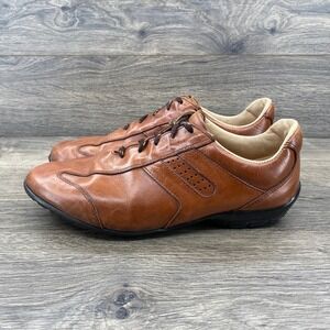 Allen Edmonds Peyton Mens Tan Leather Lace Up Casual Driving Shoes Size 10 D